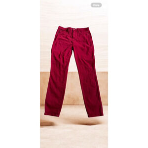 Judy Blue Women's Garment Dyed Red Wine Straight Leg Jeans - Size 32